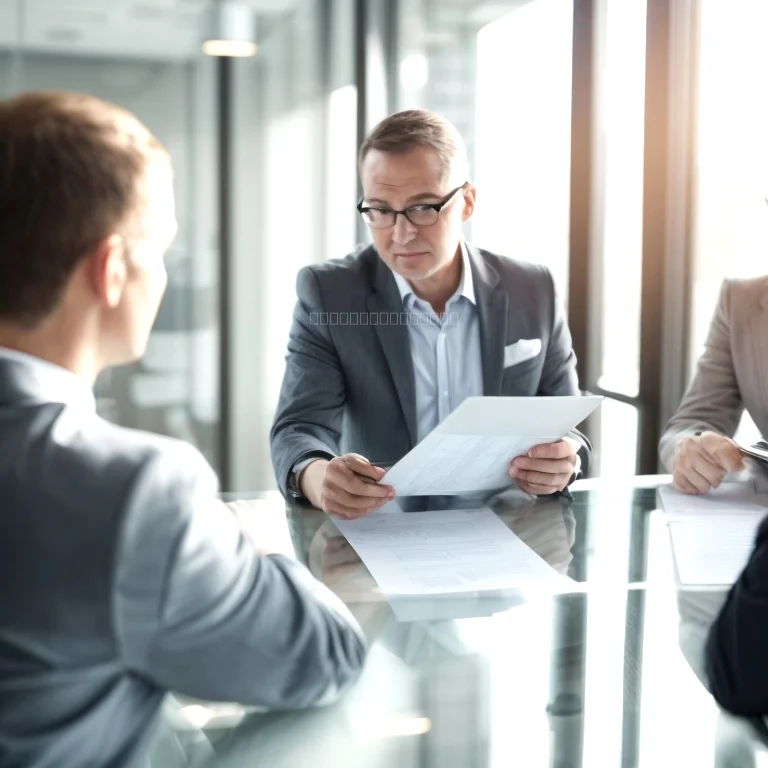 Professional coach advising a director during a one-to-one session